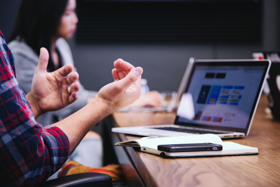Business teams at work