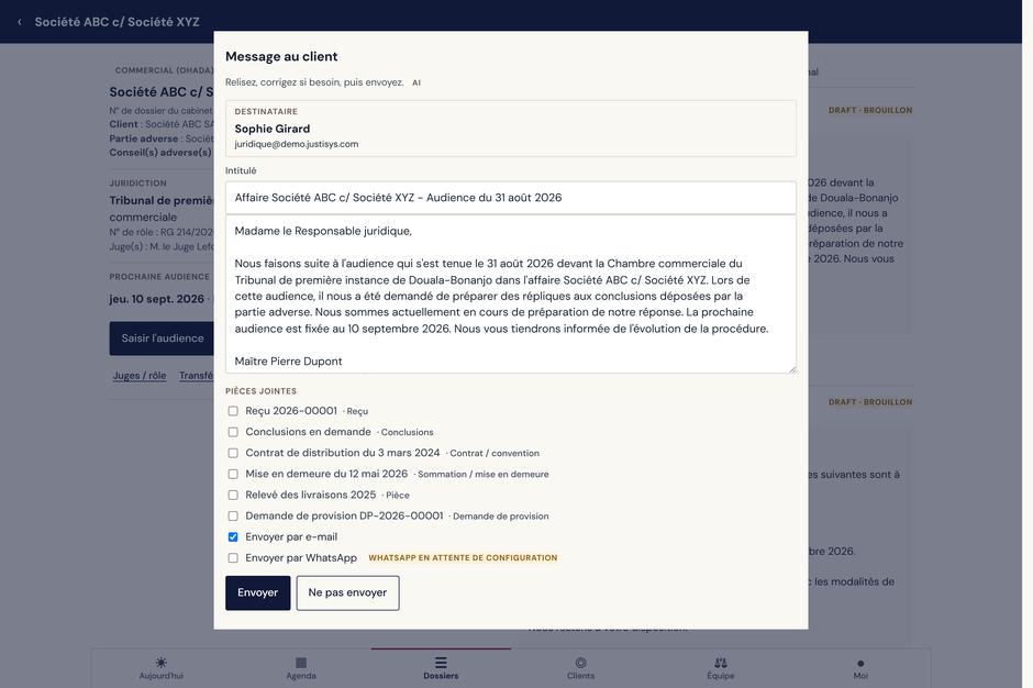 Le compte rendu, prêt à relire.